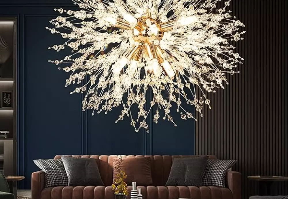 crystal globe chandelier